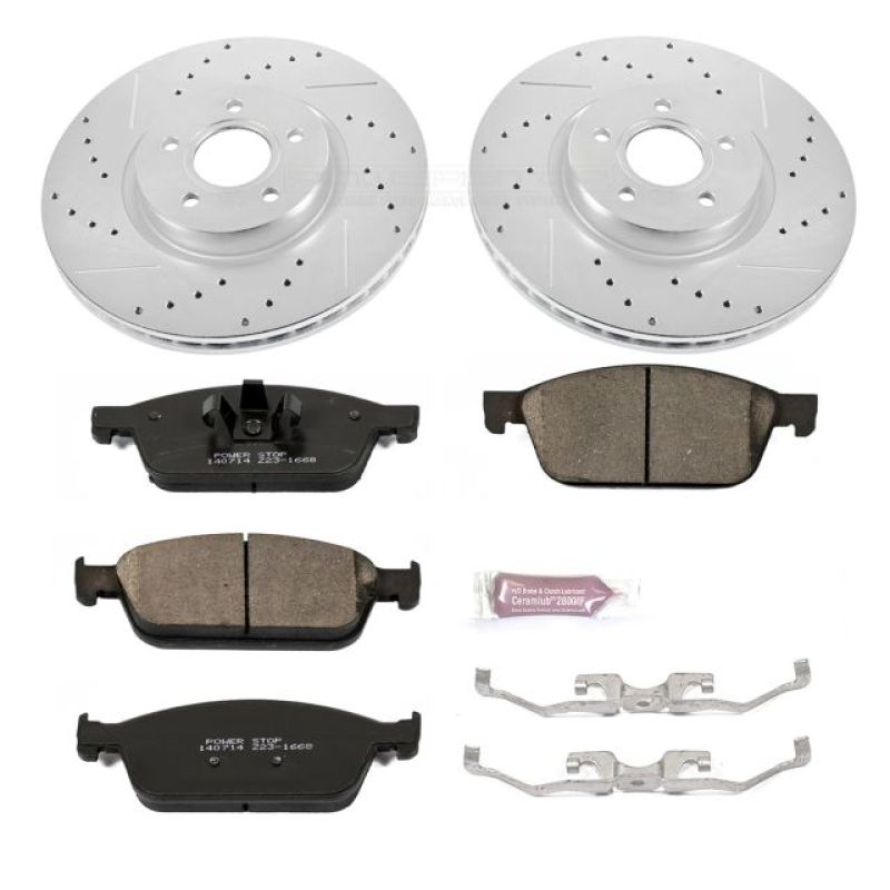 PowerStop K6479 - PSBK6479 - Power Stop 13-14 Ford Focus Front Z23 Evolution Sport Brake Kit - Shipped in Europe - Tuningsupply.com