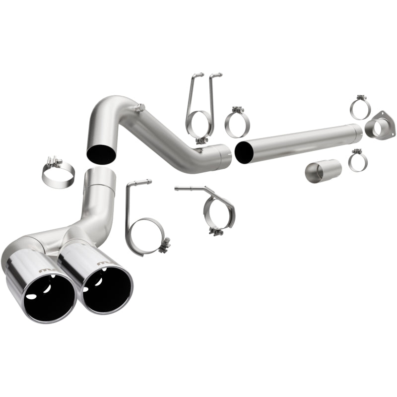 Magnaflow 17873 - MAG17873 - MagnaFlow 08-17 Ford F-250/F-350/F-450 4.6L/6.7 DPF-Back SS 4in Dual Single Passenger Side Rear Exit - Shipped in Europe - Tuningsupply.com