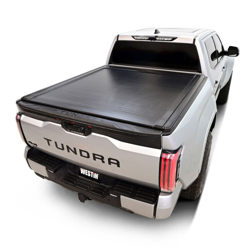 Westin 19-50285 - WES19-50285 - Westin 22-26 Toyota Tundra 5ft 5in. (66in.) Bed Electric Retractable Tonneau Cover - Black - Shipped in Europe - Tuningsupply.com