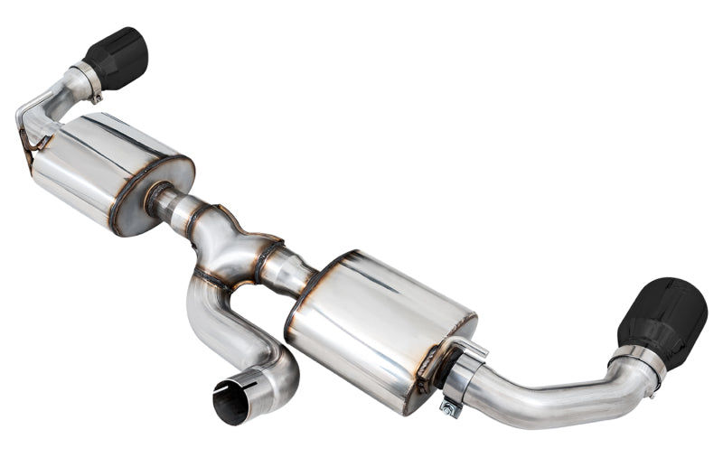 AWE Tuning 3015-33001 - AWE3015-33001 - AWE Tuning 2018+ Jeep Wrangler JL/JLU Tread Edition Axle-Back Dual Exhaust - Diamond Black Tips - Shipped in Europe - Tuningsupply.com
