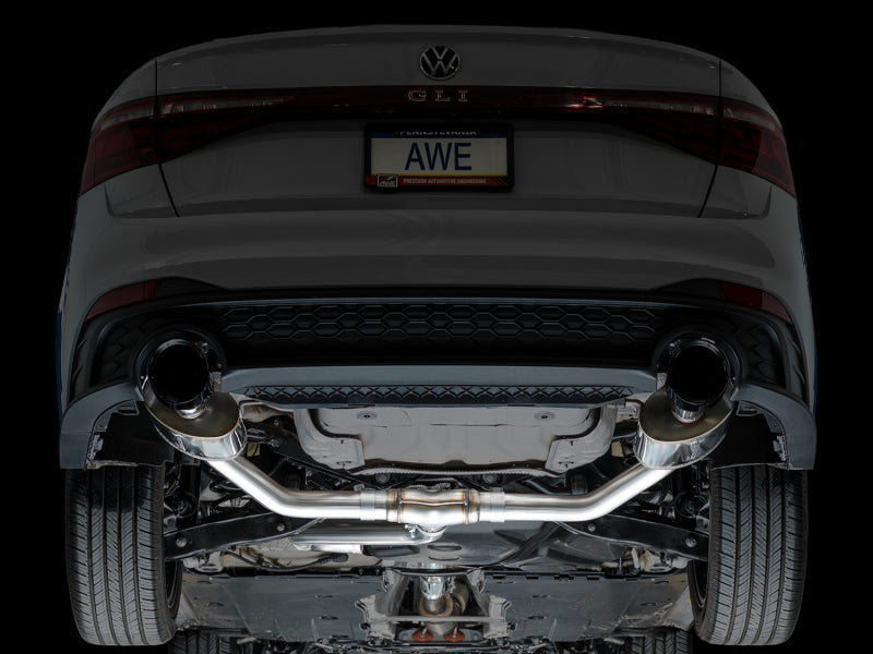 AWE Tuning 3015-33275 - AWE3015-33275 - AWE Tuning 22-25 Volkswagen Jetta GLI Touring Edition Exhaust - Diamond Black Tips - Shipped in Europe - Tuningsupply.com