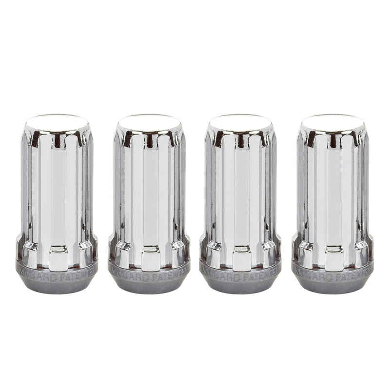 McGard 65310 - MCG65310 - McGard SplineDrive Lug Nut (Cone Seat) M14X1.5 / 1.935in. Length (4-Pack) - Chrome (Req. Tool) - Shipped in Europe - Tuningsupply.com