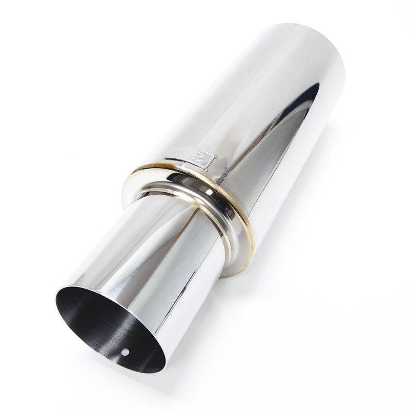 BLOX Racing BXEX-00110 - BLOBXEX-00110 - BLOX Racing 76.2mm N1 Straight Tip Muffler Universal - Shipped in Europe - Tuningsupply.com