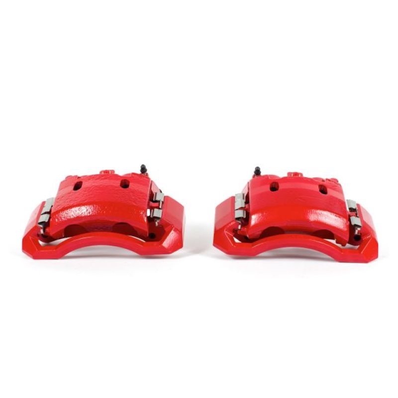 PowerStop S4890 - PSBS4890 - Power Stop 06-08 Dodge Ram 1500 Front Red Calipers w/Brackets - Pair - Shipped in Europe - Tuningsupply.com