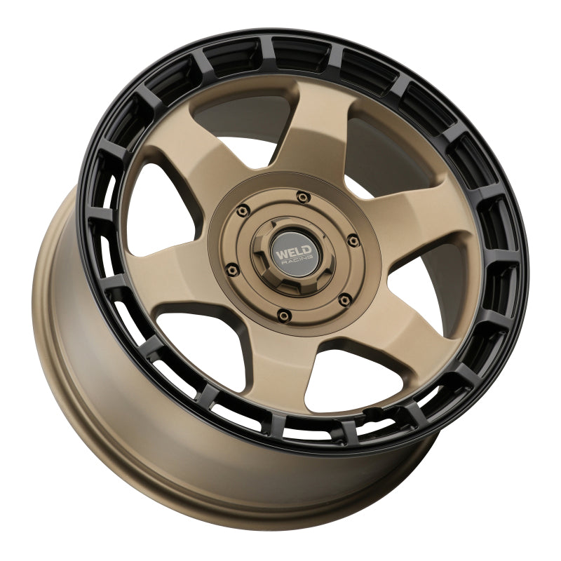 Weld W15079026450 - WELW15079026450 - Weld Off-Road Ridge 17x9 - 5x114.3 / 5x127 BP - ET-12 - 78.1mm CB - Satin Bronze Wheel (Black Ring) - Shipped in Europe - Tuningsupply.com