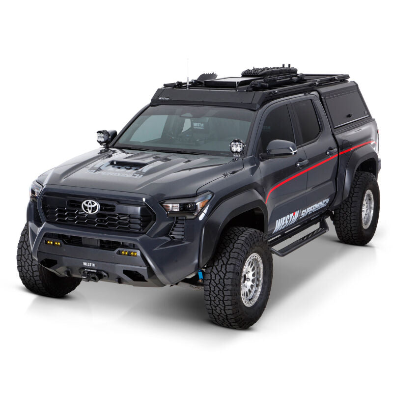 Westin 20-42785 - WES20-42785 - Westin 24-26 Toyota Tacoma DC Outlaw Drop Running Boards - Tex. Blk - Shipped in Europe - Tuningsupply.com