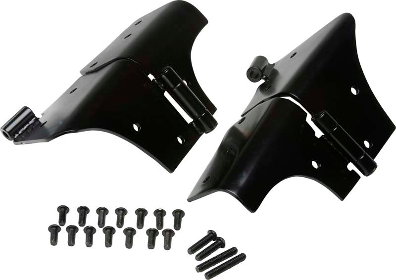 Kentrol 50477 - KEN50477 - Kentrol 97-06 Jeep Wrangler TJ Windshield Hinge Pair- Powdercoat Black - Shipped in Europe - Tuningsupply.com