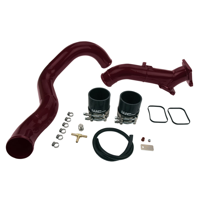 Wehrli WCF100693-RED - WCFWCF100693-RED - Wehrli 01-04 Chevrolet 6.6L LB7 Duramax 3in Y-Bridge Kit - WCFab Red - Shipped in Europe - Tuningsupply.com
