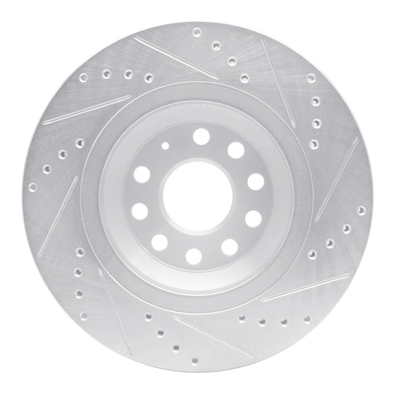 R1 Concepts 631-74030L - RNC631-74030L - R1 06-25 Audi A3 Quattro Rear Left Drilled & Slotted Silver Brake Rotor - Shipped in Europe - Tuningsupply.com