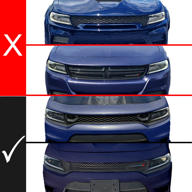 ANZO 901028 - ANZ901028 - ANZO 15-23 Dodge Charger Black LED Grille w/ Initiation & Running Light/DRL Bar - Shipped in Europe - Tuningsupply.com