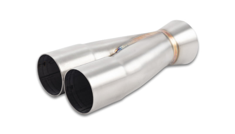 Vibrant 10365 - VIB10365 - Vibrant 2-1 SS Merge Collector 1.875in Inlet I.D. x 2.50in Outlet O.D. 7.75in Overall Length - Shipped in Europe - Tuningsupply.com