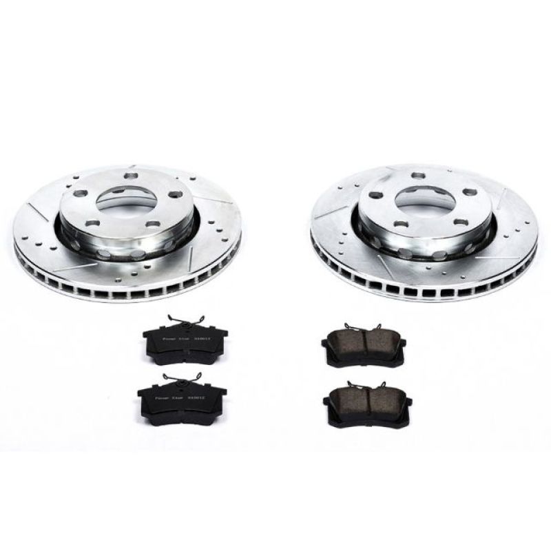 PowerStop K894 - PSBK894 - Power Stop 00-02 Audi S4 Rear Z23 Evolution Sport Brake Kit - Shipped in Europe - Tuningsupply.com