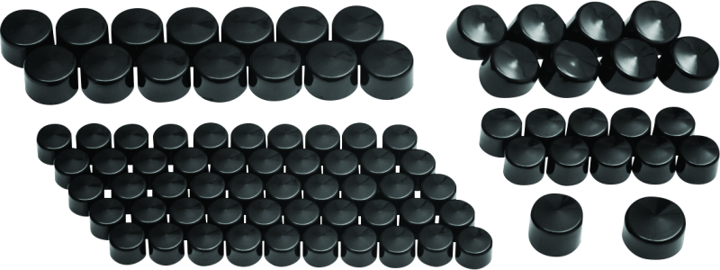 Kuryakyn 2452 - KUR2452 - Kuryakyn Kool Kaps Engine Kit Twin Cam & Evolution Motors Gloss Black - Shipped in Europe - Tuningsupply.com