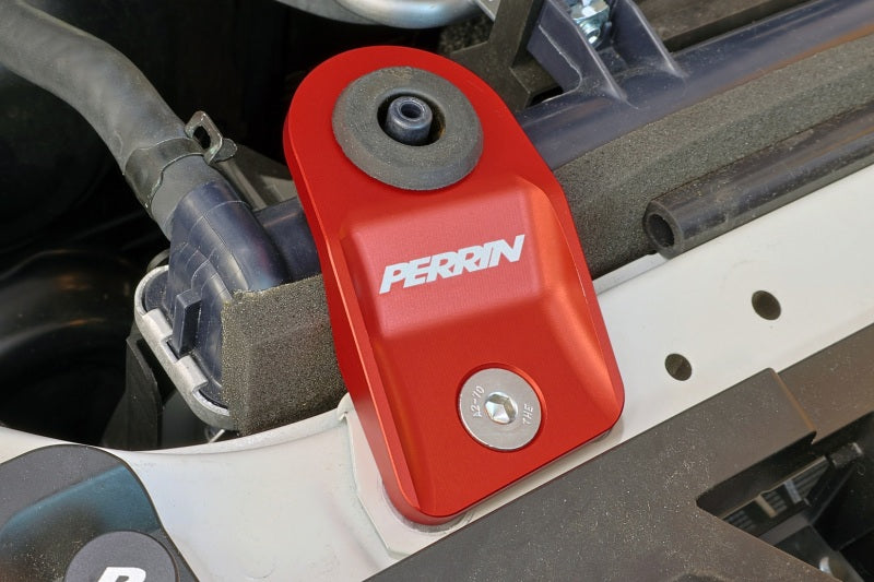 Perrin Performance PSP-ENG-523RD - PERPSP-ENG-523RD - PERRIN 15-21 Subaru WRX/STI / 13-17 Crosstrek / 12-16 Impreza Upper Radiator Bracket Set - Red - Shipped in Europe - Tuningsupply.com