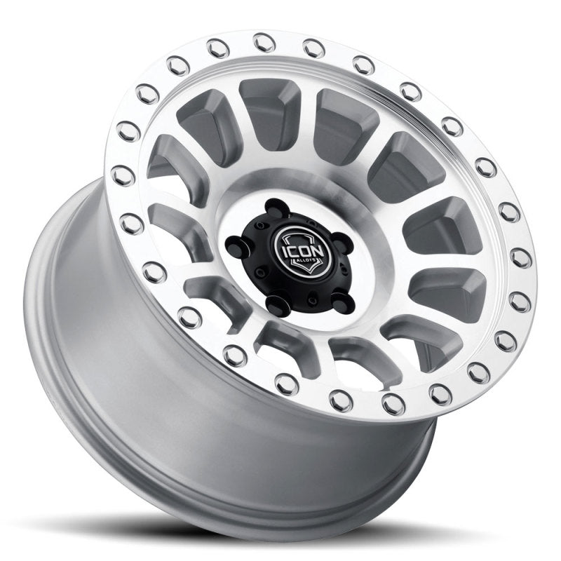 ICON 8017856350SM - ICO8017856350SM - ICON Hulse 17 X 8.5 6 X 135 6mm Offset 5in BS Silver Machined - Shipped in Europe - Tuningsupply.com