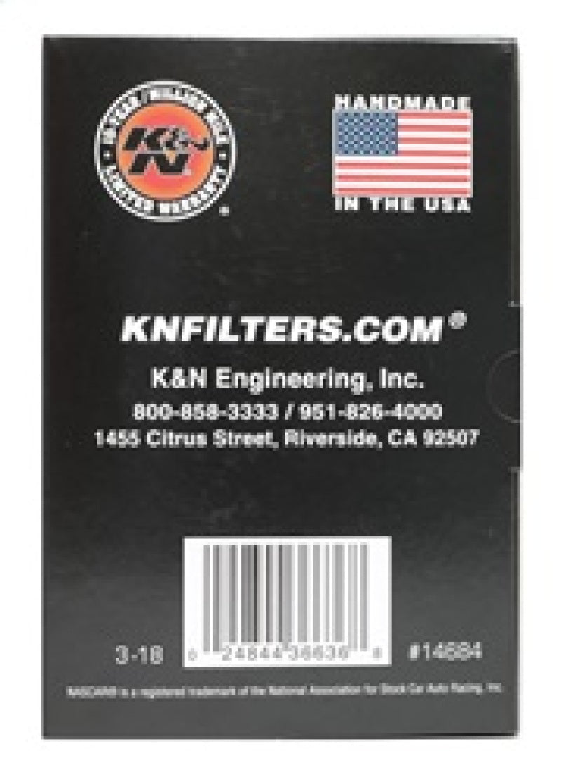 K&N Engineering RU-5288 - KNNRU-5288 - K&N Universal Round Clamp-On Air Filter 3in Flange ID x 6in Base OD x 4.625in Top OD x 3in Height - Shipped in Europe - Tuningsupply.com