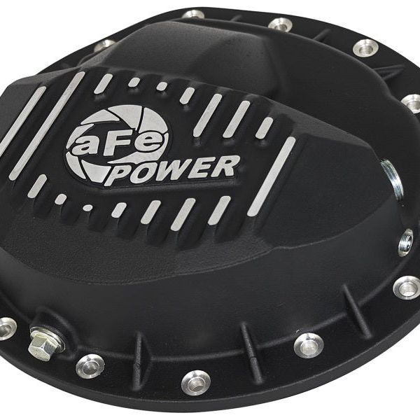 aFe Power Cover Diff Front Machined COV Diff F Dodge Diesel Trucks 03-11 L6-5.9/6.7L Machined-tuningsupply.com