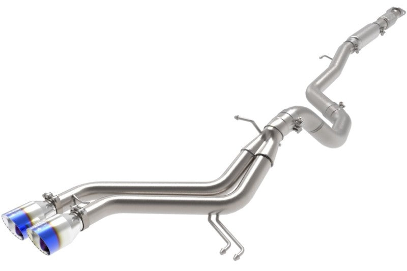 aFe 49-37018-L - AFE49-37018-L - aFe Takeda 2-1/2in to 3in SS-304 Cat-Back Exhaust w/ Blue Flame Tips 13-17 Hyundai Veloster L4-1.6L - Shipped in Europe - Tuningsupply.com