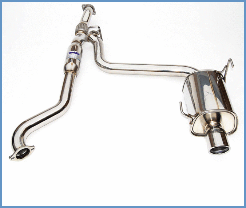 Invidia - INVHS15SW4G3S - Invidia 15+ Subaru WRX/STI Single Q300 Rolled Stainless Steel Tip Cat-back Exhaust - Shipped in Europe - Tuningsupply.com