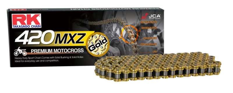 RK Chain GB420MXZ-126 - RKCGB420MXZ-126 - RK Chain GB420MXZ-126L - Gold - Shipped in Europe - Tuningsupply.com