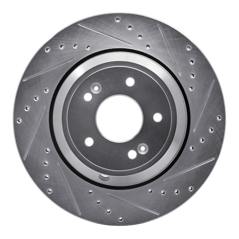 R1 Concepts 631-03056R - RNC631-03056R - R1 18-23 Genesis G80 Rear Right Drilled & Slotted Silver Brake Rotor - Shipped in Europe - Tuningsupply.com