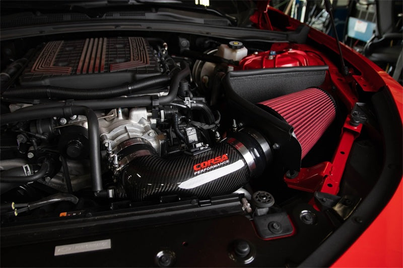 CORSA Performance 44005D - COR44005D - Corsa 2017-23 Chevrolet Camaro ZL1 Carbon Fiber Air Intake w/ DryTech 3D No Oil Filtration - Shipped in Europe - Tuningsupply.com