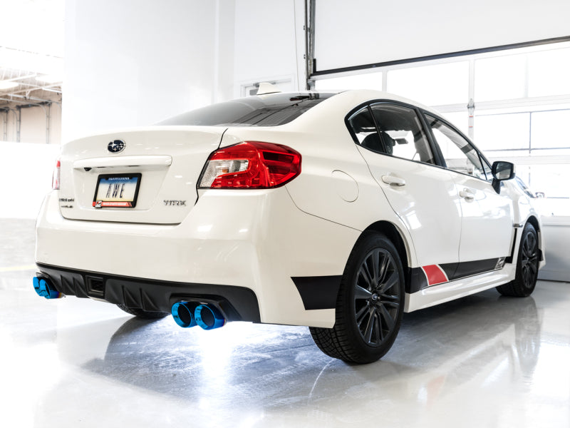 AWE Tuning 3015-49106 - AWE3015-49106 - AWE Tuning 2015+ VA WRX Sedan Touring Edition Exhaust - Vapor Blue Quad Tips - Shipped in Europe - Tuningsupply.com