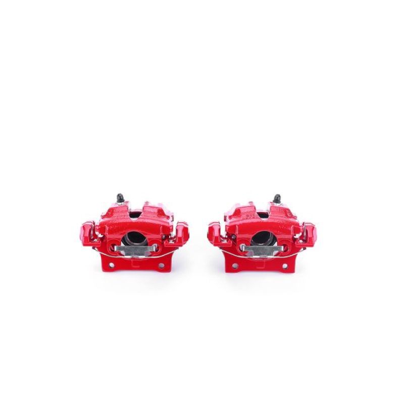 PowerStop S3226 - PSBS3226 - Power Stop 2006 BMW 325i Rear Red Calipers w/Brackets - Pair - Shipped in Europe - Tuningsupply.com