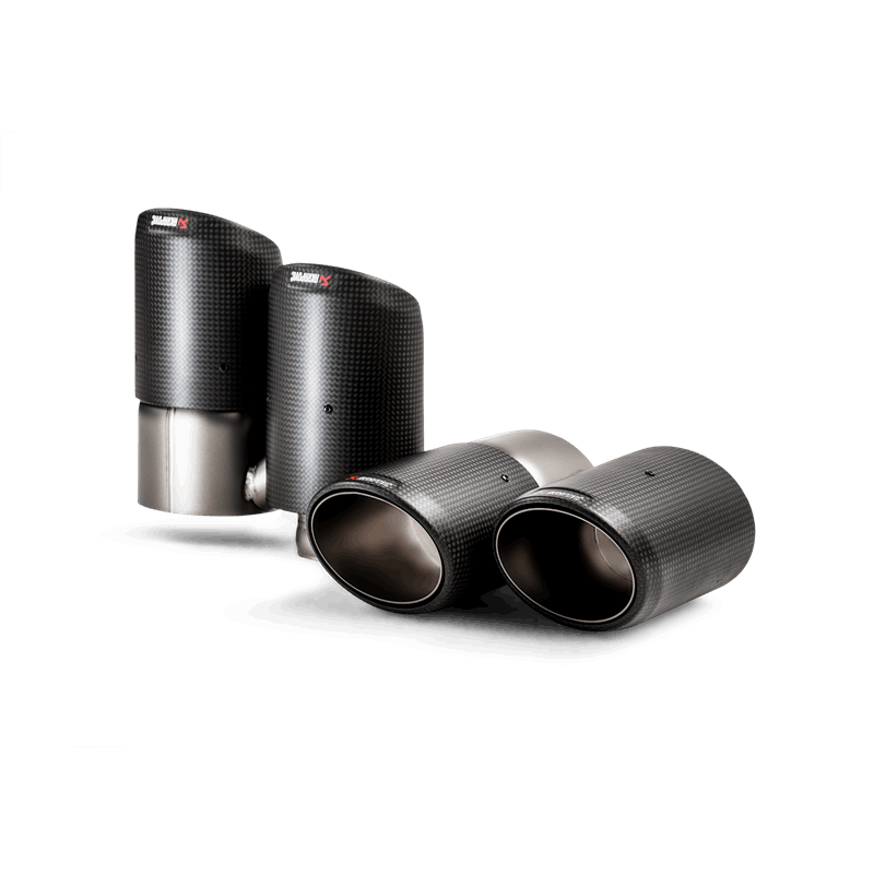 Akrapovic TP-CT/53 - AKRTP-CT/53 - Akrapovic 2018+ Porsche Cayenne V6 (536) Tail Pipe Set (Carbon) - Shipped in Europe - Tuningsupply.com