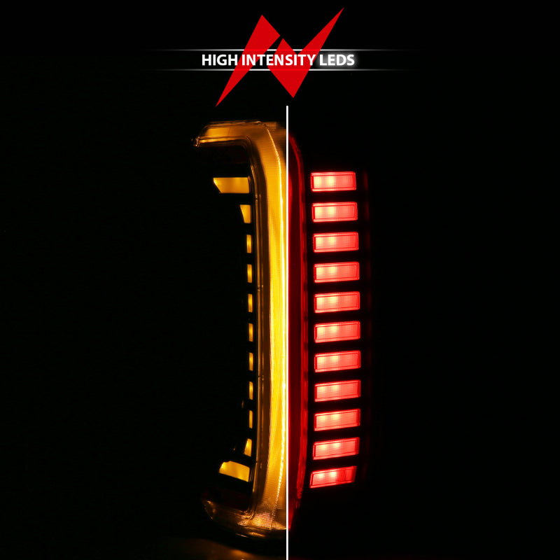 ANZO 311455X - ANZ311455X - ANZO 22-24 Toyota Tundra Z-Series Full LED Tail Lights Smoke Lens Init/SeqSig- Pair - Shipped in Europe - Tuningsupply.com