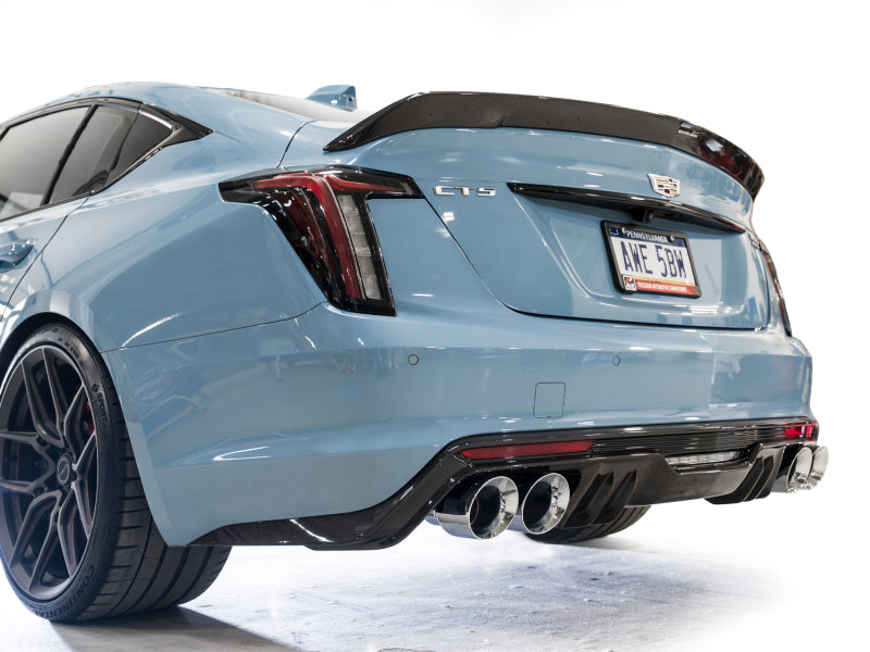 AWE Tuning 3025-42562 - AWE3025-42562 - AWE Tuning 22-26 Cadillac CT5-V Blackwing SwitchPath Exhaust - Chrome Silver Tips - Shipped in Europe - Tuningsupply.com