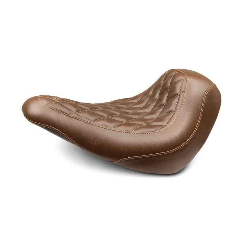 Mustang Motorcycle 83041 - MMP83041 - Mustang 18-21 Harley Low Rider, Sport Glide Wide Tripper Solo Seat Diamond Stitch - Brown - Shipped in Europe - Tuningsupply.com
