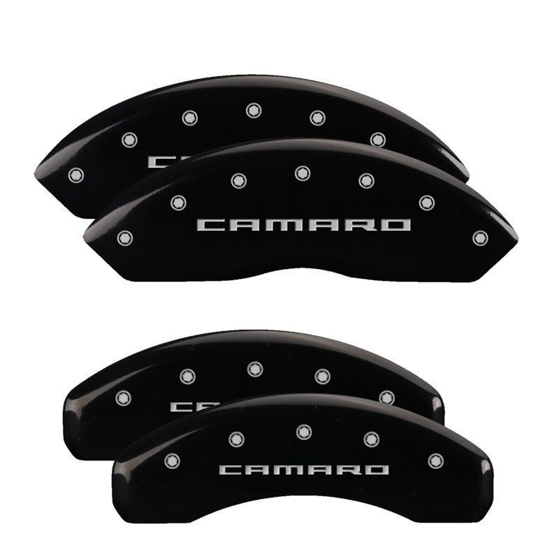 MGP 14240SCA5BK - MGP14240SCA5BK - MGP 4 Caliper Covers Engraved Front & Rear Gen 5/Camaro Black finish silver ch - Shipped in Europe - Tuningsupply.com