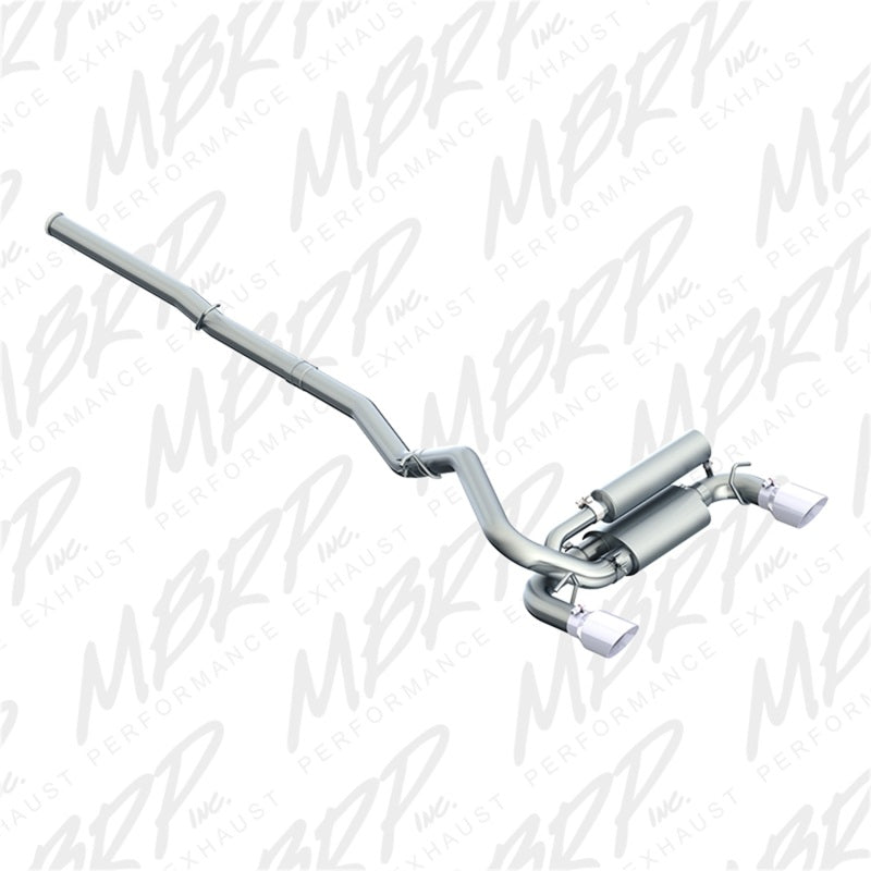 MBRP PS4203409 - MBRPS4203409 - MBRP 2016+ Ford Focus RS 3in Dual Outlet Cat-Back Exhaust T409 SS - Shipped in Europe - Tuningsupply.com