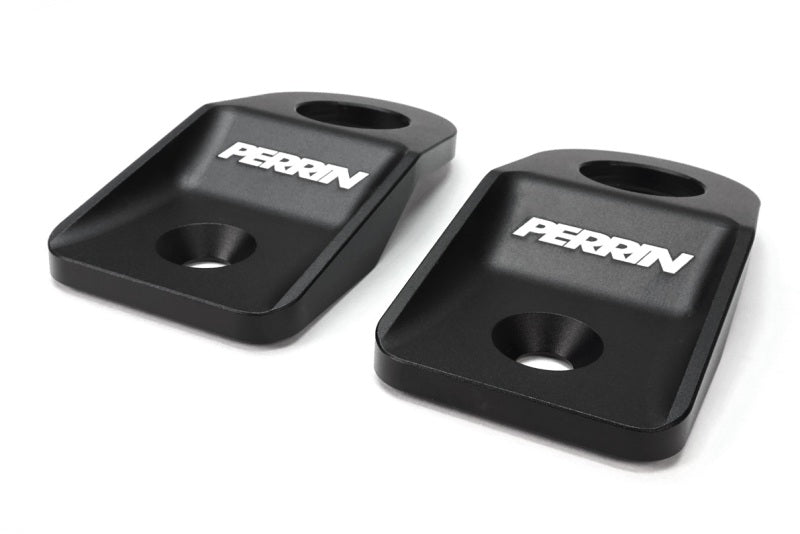 Perrin Performance PSP-ENG-522BK - PERPSP-ENG-522BK - PERRIN 08-14 Subaru WRX/STI / 08-11 Impreza / 08-10 Outback Upper Radiator Bracket Set - Black - Shipped in Europe - Tuningsupply.com