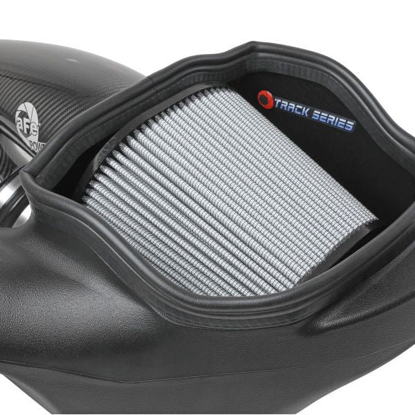 aFe 57-10010D - AFE57-10010D - aFe 17-20 Ford F-150/Raptor Track Series Carbon Fiber Cold Air Intake System With Pro DRY S Filters - Shipped in Europe - Tuningsupply.com