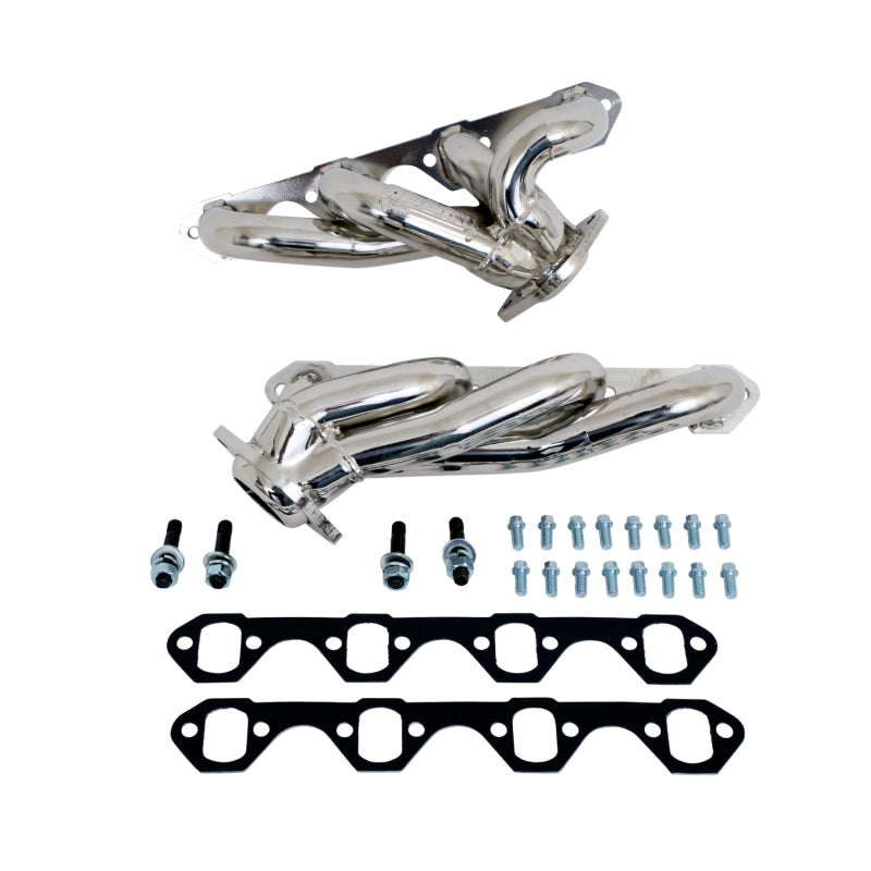 BBK 35100 - BBK35100 - BBK 87-95 Ford F150 Truck 5.0 302 Shorty Unequal Length Exhaust Headers - 1-5/8 Silver Ceramic - Shipped in Europe - Tuningsupply.com