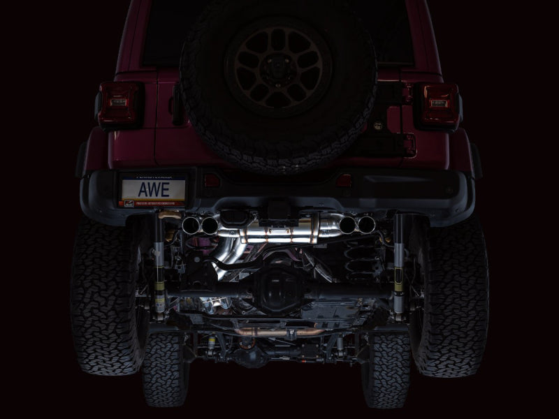 AWE Tuning 3025-41392 - AWE3025-41392 - AWE 21+ Wrangler 392 Switchpath Cat-Back Exhaust- Quad BashGuards - Shipped in Europe - Tuningsupply.com