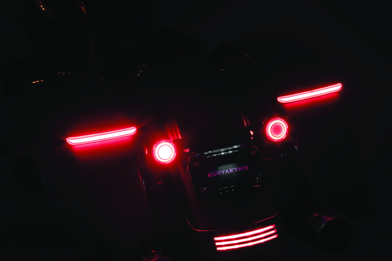 Kuryakyn 2905 - KUR2905 - Kuryakyn Tracer L.E.D. Turn Signal Inserts Red/Red Smoke Lens Rear - Shipped in Europe - Tuningsupply.com