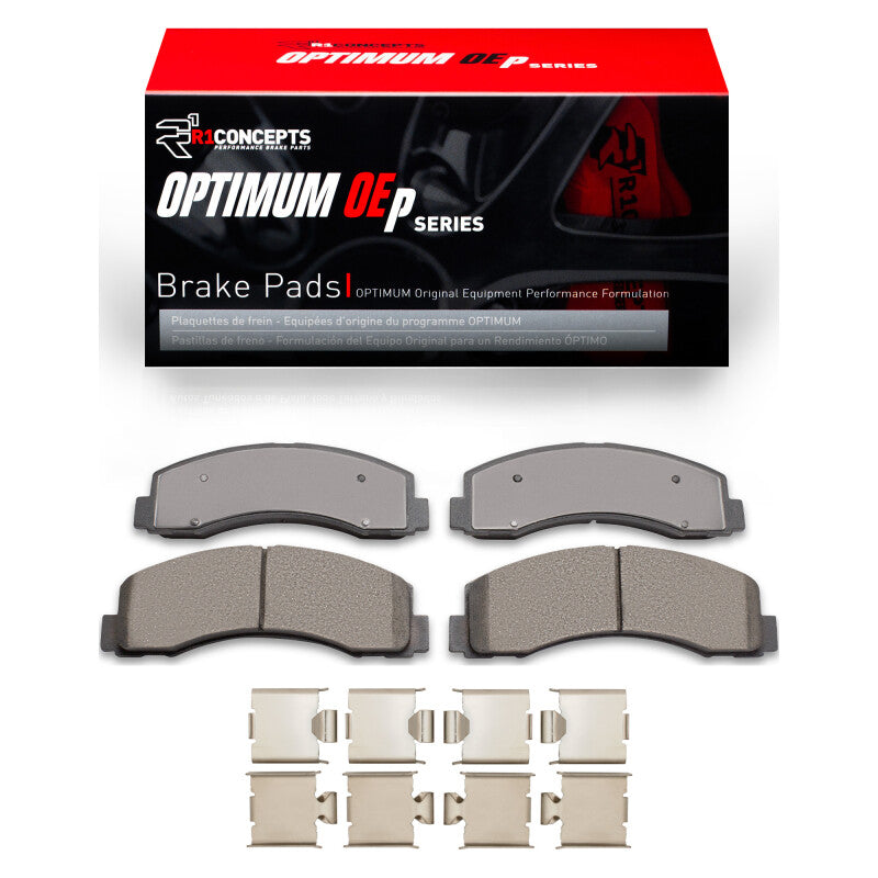 R1 Concepts 2551-2087-01 - RNC2551-2087-01 - R1 2010-2021 Ford F-150 4WD Front R1 Optimum OE Pads & Hardware Kit - Shipped in Europe - Tuningsupply.com