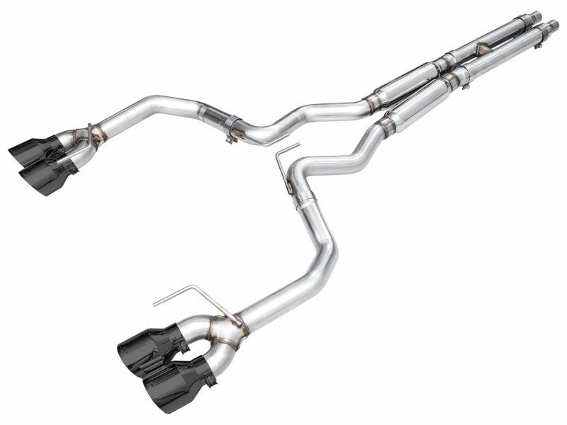 AWE Tuning 3020-43375 - AWE3020-43375 - AWE 2024 Ford Mustang Dark Horse S650 RWD Track Edition Cat-Back Exhaust w/ Quad Diamond Black Tips - Shipped in Europe - Tuningsupply.com