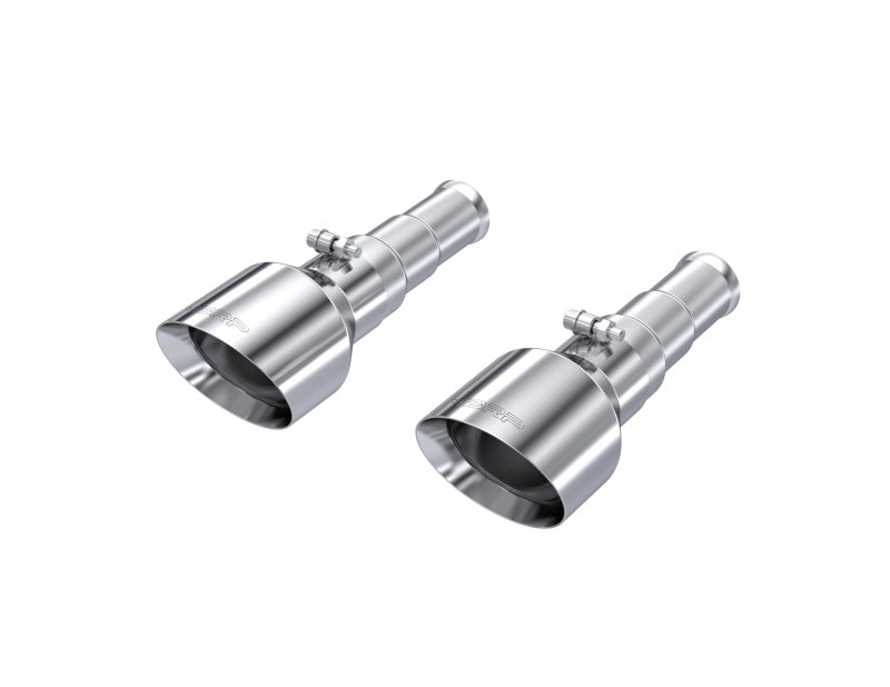 MBRP PT5199 - MBRPT5199 - MBRP 19-24 Ram 1500 5.7L Hemi 3in Inlet 5in OD Dual Wall Angle Cut T304 SS Exhaust Tips - Pairs - Shipped in Europe - Tuningsupply.com