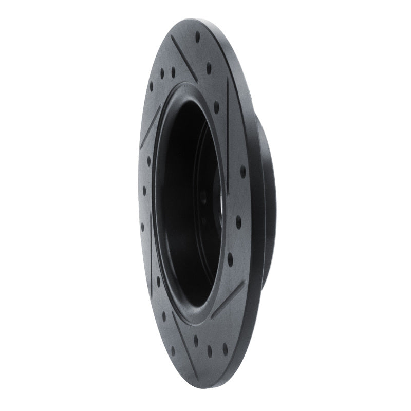 R1 Concepts 633-59059L - RNC633-59059L - R1 2016-2025 Honda Civic Coupe Rear Left Drilled & Slotted Black Brake Rotor - Shipped in Europe - Tuningsupply.com