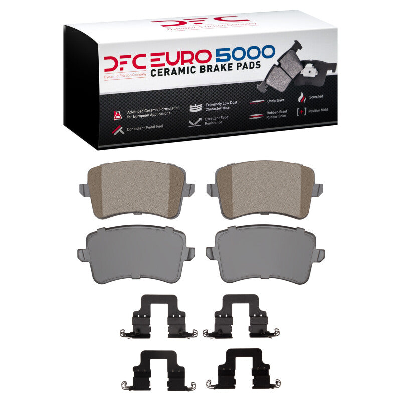 DFC 1600-1386-01 - DFC1600-1386-01 - DFC 08-17 Audi A4 (USA/Canada) Rear Euro 5000 Ceramic Brake Pads and Hardware Kit - Shipped in Europe - Tuningsupply.com