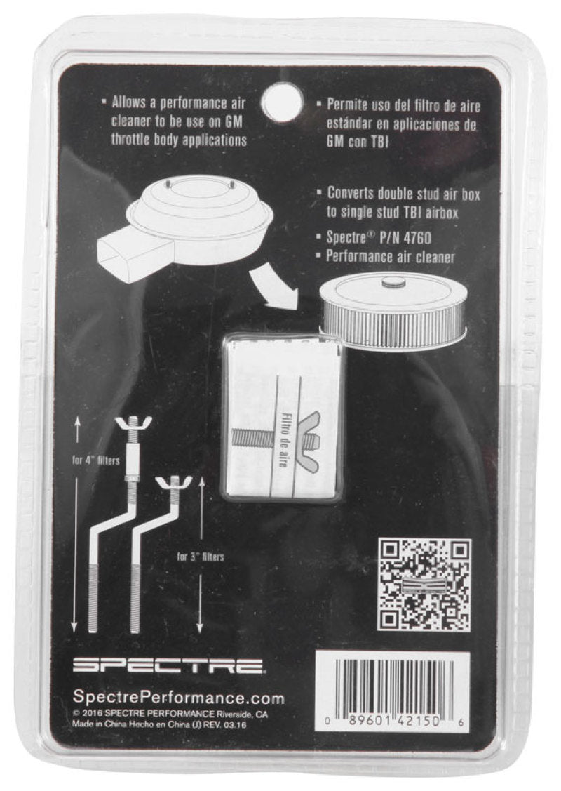 Spectre 4215 - SPE4215 - Spectre GM TBI Air Cleaner S-Stud Mounting Hardware (5in. Offset) - Shipped in Europe - Tuningsupply.com