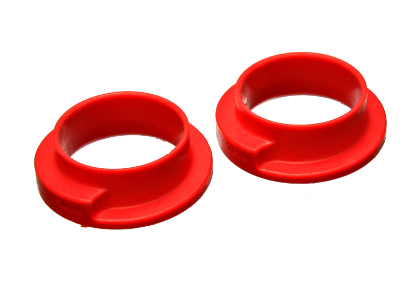 Energy Suspension 9.6115R - ENG9.6115R - Energy Suspension Universal 2-3/16in ID 3in OD 1in H Red Coil Spring Isolators (2 per set) - Shipped in Europe - Tuningsupply.com