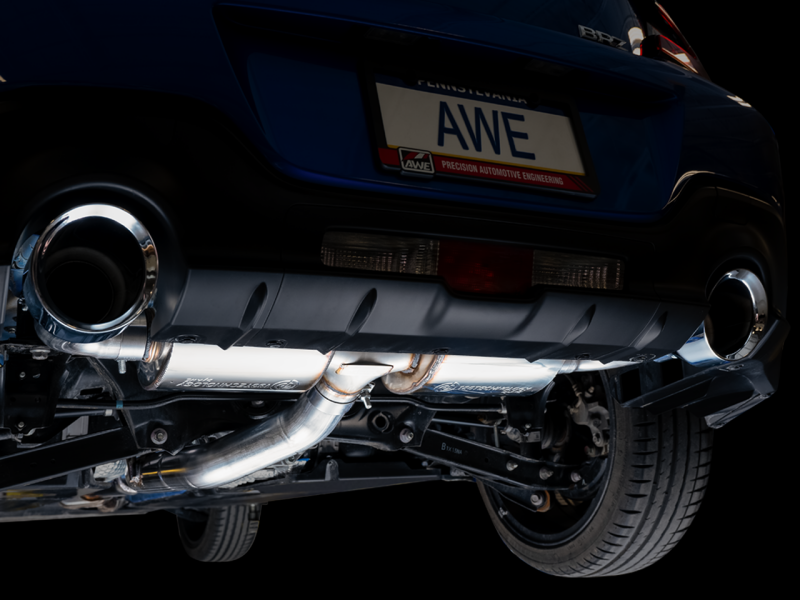 AWE Tuning 3015-32486 - AWE3015-32486 - AWE Subaru BRZ/ Toyota GR86/ Toyota 86 Touring Edition Cat-Back Exhaust- Chrome Silver Tips - Shipped in Europe - Tuningsupply.com