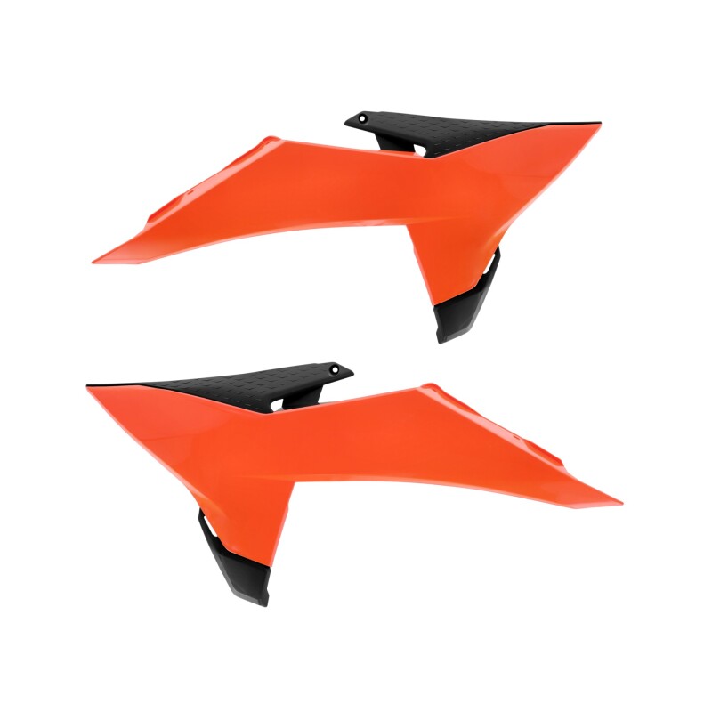 Cycra 1CYC-1910-209 - CYC1CYC-1910-209 - Cycra 25+ KTM SX/SXF/XC/XCF OEM Radiator Shrouds - Orange/Black - Shipped in Europe - Tuningsupply.com