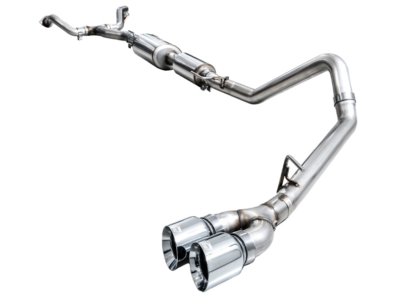 AWE Tuning 3015-32063 - AWE3015-32063 - AWE 0FG Exhaust for 3rd Gen Toyota Tundra - Dual Chrome Silver Tips - Shipped in Europe - Tuningsupply.com