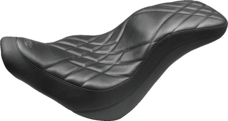 Mustang Motorcycle 79335 - MMP79335 - Mustang 18-21 Harley Fat Bob Standard Touring Recessed Passenger Seat - Black - Shipped in Europe - Tuningsupply.com